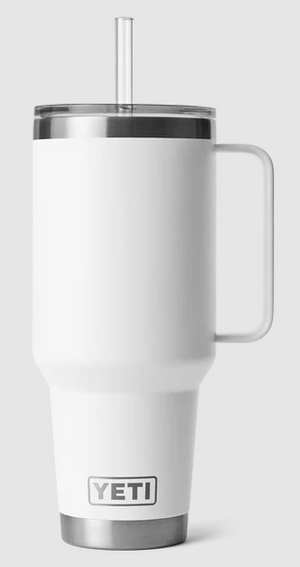 YETI RAMBLER 42OZ MUG WITH STRAW LID [Cl:WHITE]