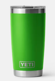 YETI RAMBLER 20OZ TUMBLER WITH MAGSLIDER LID CANOPY GREEN