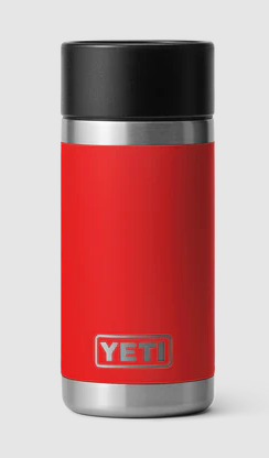 YETI RAMBLER 12oz BOTTLE WITH HOTSHOT CAP [Cl:RESCUE RED] 2