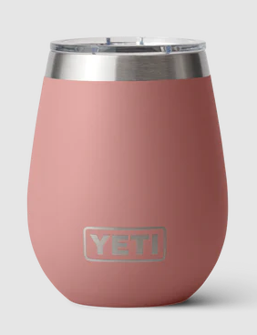 YETI RAMBLER 10OZ WINE TUMBLER WITH MAGSLIDER LID LIMITED EDITION SANDSTONE PINK