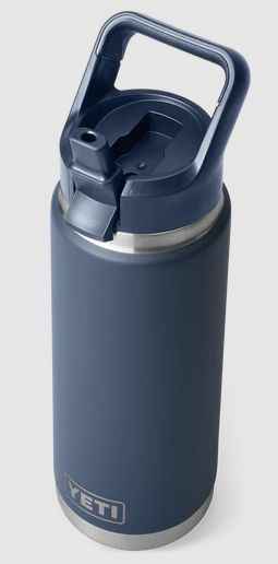 YETI RAMBLER 26OZ STRAW BOTTLE [Cl:NAVY]