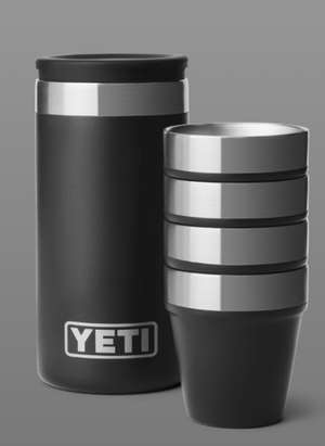 YETI SHOT GLASSES AND CASE [Cl:BLACK]