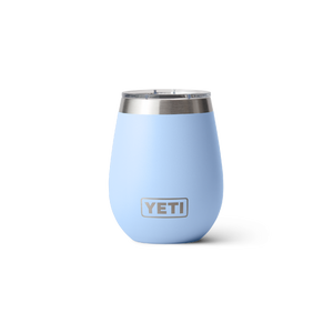 YETI RAMBLER 10OZ WINE TUMBLER WITH MAGSLIDER LID LIMITED EDITION BIG SKY BLUE