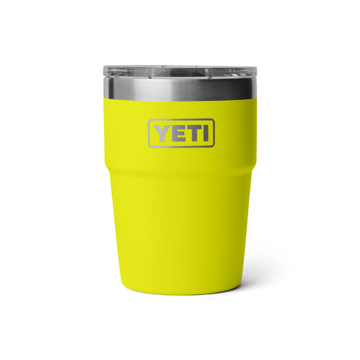 YETI RAMBLER 16OZ STACKABLE CUP WITH MAGSLIDER LID LIMITED EDITION FIREFLY YELLOW