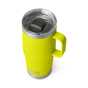 YETI RAMBLER 20OZ TRAVEL MUG WITH STRONGHOLD LID LIMITED EDITION FIREFLY YELLOW