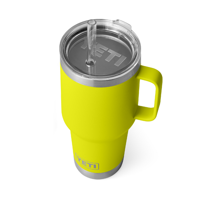 YETI RAMBLER 35OZ STRAW MUG LIMITED EDITION FIREFLY YELLOW