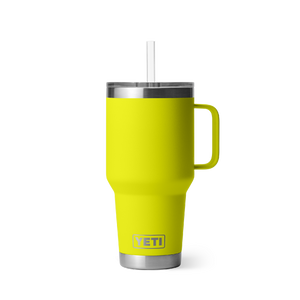 YETI RAMBLER 35OZ STRAW MUG LIMITED EDITION FIREFLY YELLOW