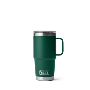 YETI RAMBLER 20OZ TRAVEL MUG WITH STRONGHOLD LID LIMITED EDITION BLACK FOREST GREEN