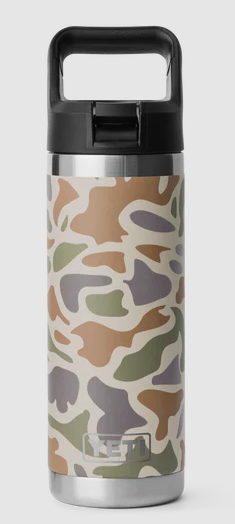 YETI RAMBLER 18OZ STRAW BOTTLE LIMITED EDITION TAN CAMO