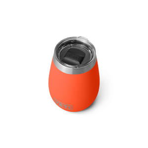 YETI RAMBLER 10OZ WINE TUMBLER WITH MAGSLIDER LID LIMITED EDITION PAPAYA