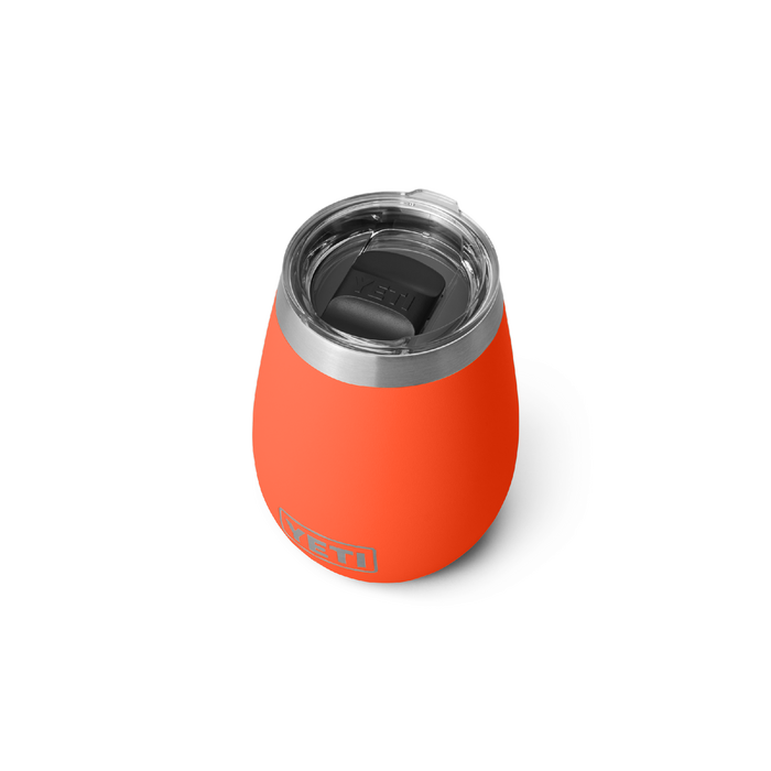 YETI RAMBLER 10OZ WINE TUMBLER WITH MAGSLIDER LID LIMITED EDITION PAPAYA