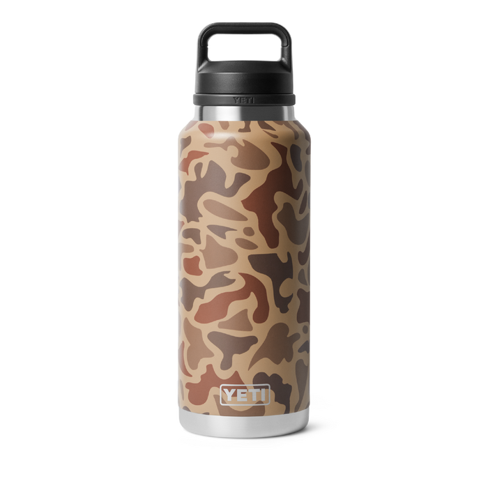 YETI RAMBLER 46OZ BOTTLE WITH CHUG CAP LIMITED EDITION WETLANDS CAMO