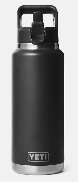 YETI RAMBLER 36OZ STRAW BOTTLE [Cl:BLACK]
