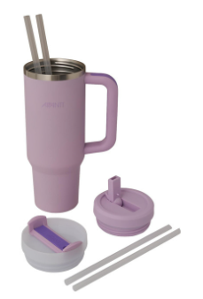 AVANTI HYDROQUENCH 1LT INSULATED TUMBLER WITH 2 LIDS [Cl:LILAC]