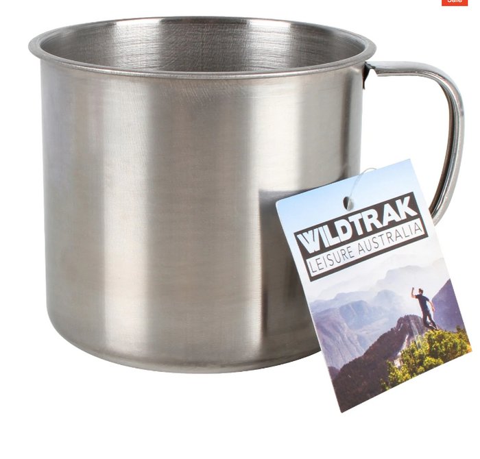 WILDTRAK CAMPING MUG STAINLESS STEEL 350ML