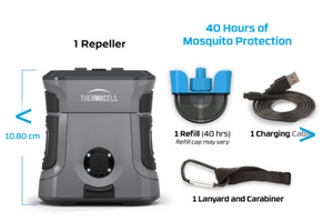 THERMACELL EX90 MOSQUITO REPELLER CHARCOAL