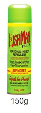 BUSHMAN PLUS INSECT REPELLANT 150G 