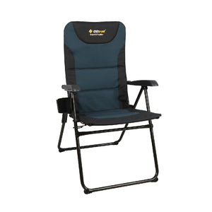 OZTRAIL RESORT 5 POSITION ARM CHAIR NAVY
