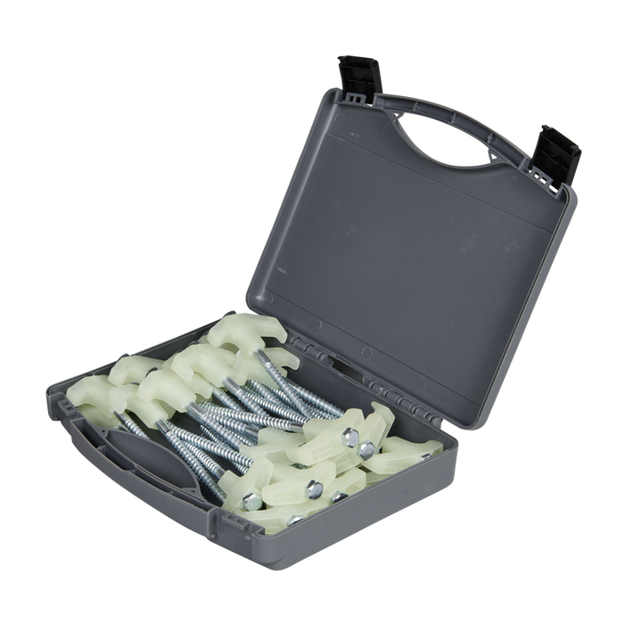 OZTRAIL TENT PEG SCREW IN 25 PIECE GLOW IN THE DARK