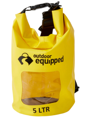 OUTDOOR EQUIPPED 5LT DRY BAG YELLOW