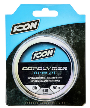 ICON COPOLYMER LINE 300M CLEAR [Sz:15LB]