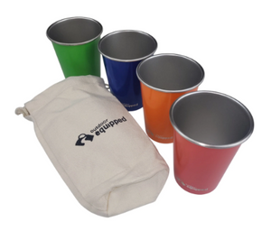 OUTDOOR EQUIPPED DRINKING CUP 350ML SET OF 4