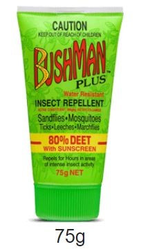 BUSHMAN PLUS DRYGEL INSECT REPELLENT 75G