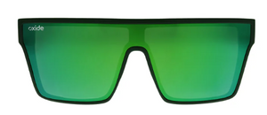 OXIDE NOVA MATT BLACK SUNGLASSES [Cl:GREEN]