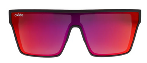 OXIDE NOVA MATT BLACK SUNGLASSES [Cl:RED]