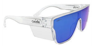 OXIDE INFERNO GREY BLUE MIRROR SAFETY GLASSES
