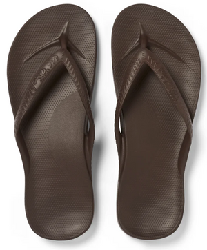 ARCHIES ARCH SUPPORT THONGS CLASSIC BROWN [Sz:M11W12]