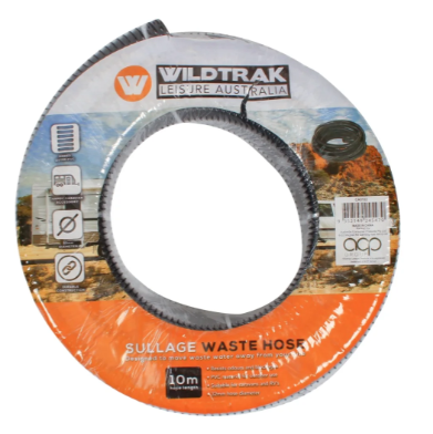 WILDTRAK BLACK WASTE WATER HOSE 32MMX10M