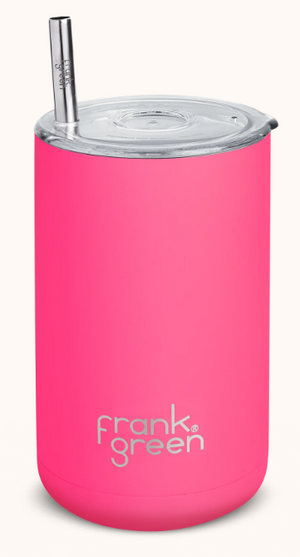FRANK GREEN ICED COFFEE CUP WITH STRAW 15OZ [Cl:NEON PINK]