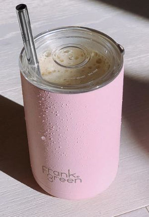 FRANK GREEN ICED COFFEE CUP WITH STRAW 15OZ [Cl:BLUSHED]
