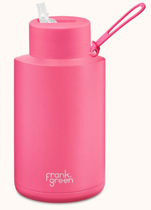 FRANK GREEN 68OZ CERAMIC REUSABLE BOTTLE WITH STRAW LID