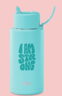 FRANK GREEN 34OZ CERAMIC REUSABLE BOTTLE I AM STRONG