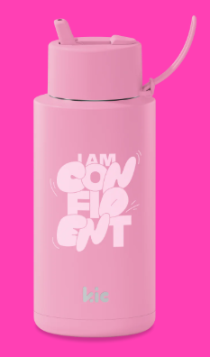 FRANK GREEN 34OZ CERAMIC REUSABLE BOTTLE I AM CONFIDENT