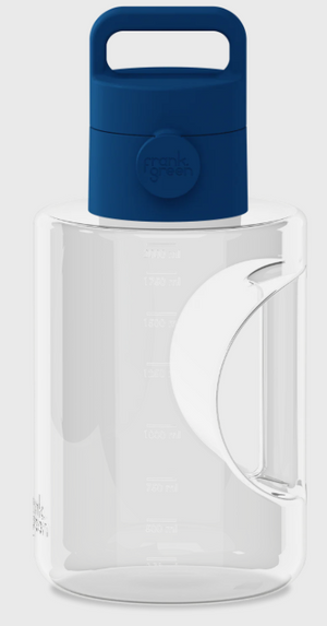 FRANK GREEN 68OZ TITAN REUSABLE BOTTLE GRIP AND SIP LID DEEP OCEAN