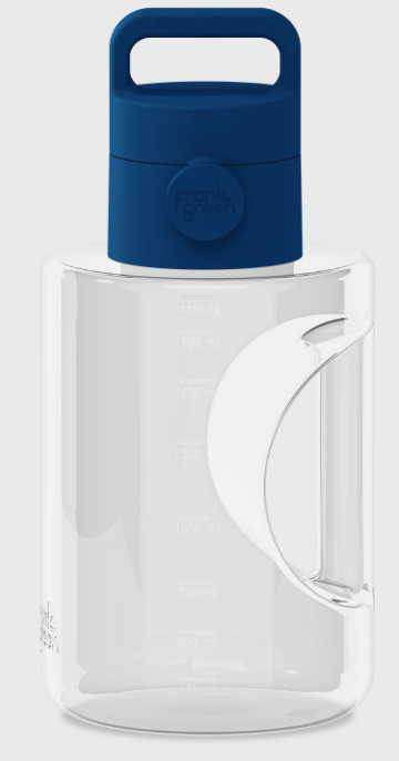 FRANK GREEN 68OZ TITAN REUSABLE BOTTLE GRIP AND SIP LID DEEP OCEAN
