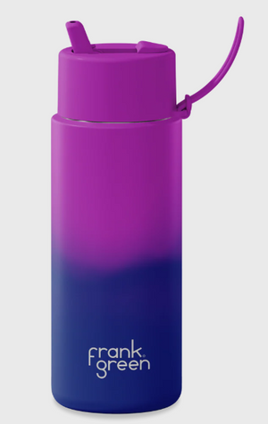 FRANK GREEN 34OZ COLOUR CHANGE ULTRALITE BOTTLE TWILIGHT WITH FLIP STRAW LID
