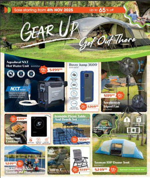  GEAR UP GET OUT THERE SALE ON NOW 